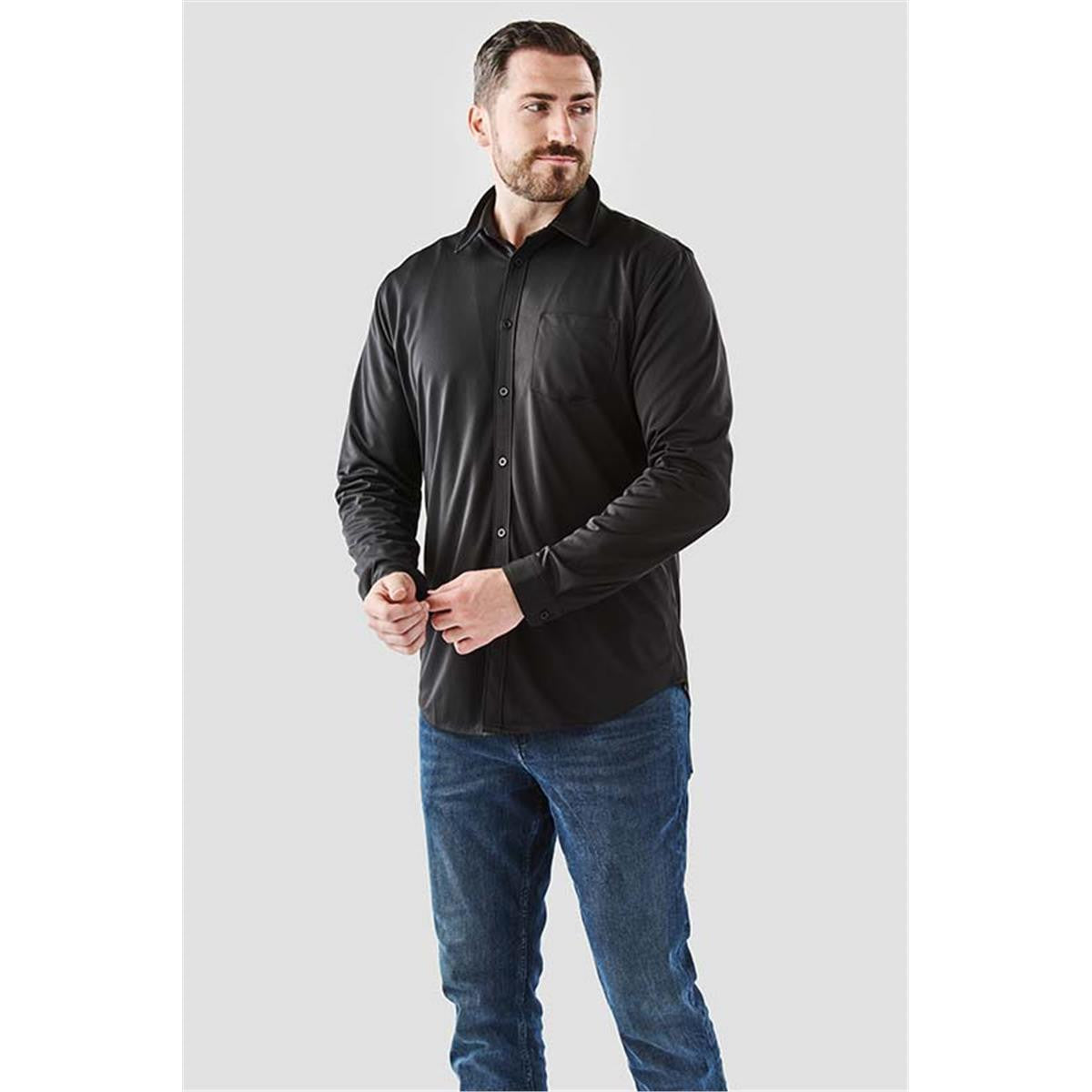 Men's Montauk Long Sleeve Shirt - Dolphin Heather