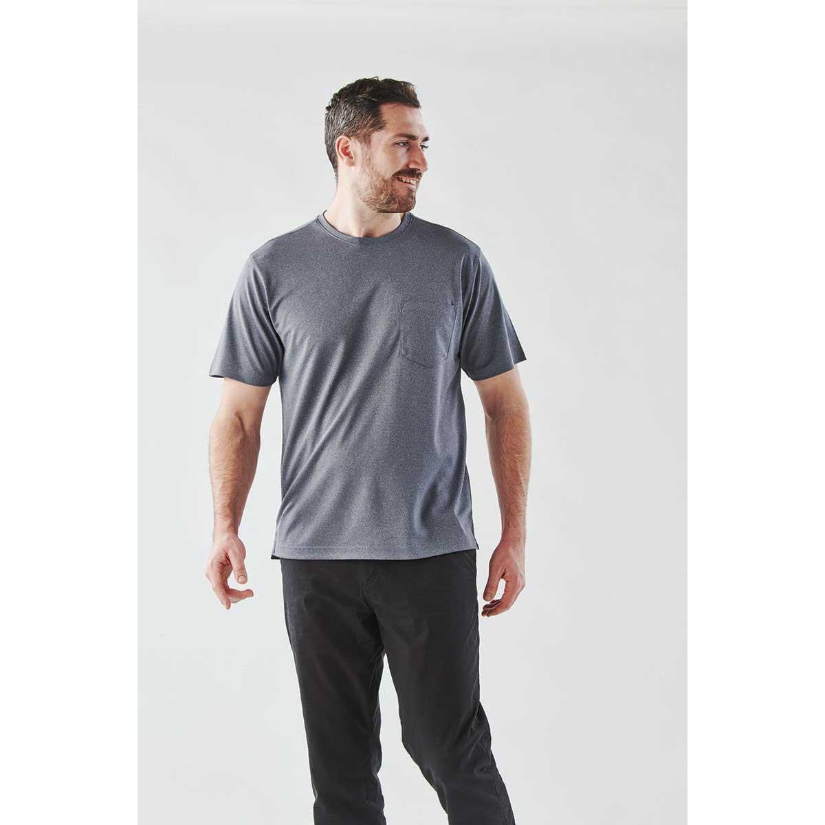Men's Dockyard Performance Short Sleeve Tee - Dolphin Heather