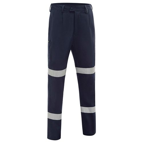 Workit Cotton Drill Regular Weight Biomotion Taped Work Pants Navy