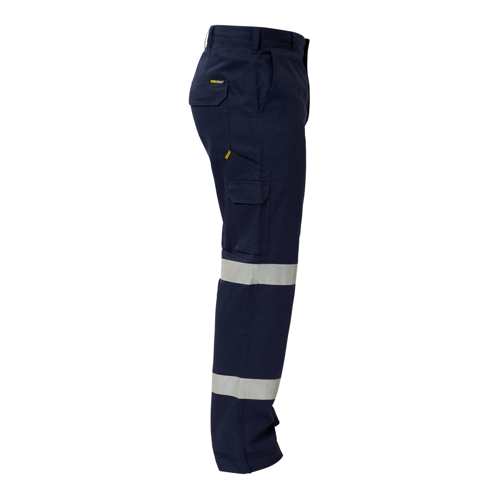 REFLECTIVE MID-WIGHT CARGO COTTON DRILL TROUSER