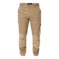 STRETCH CARGO PANTS WITH ELASTICISED HEM