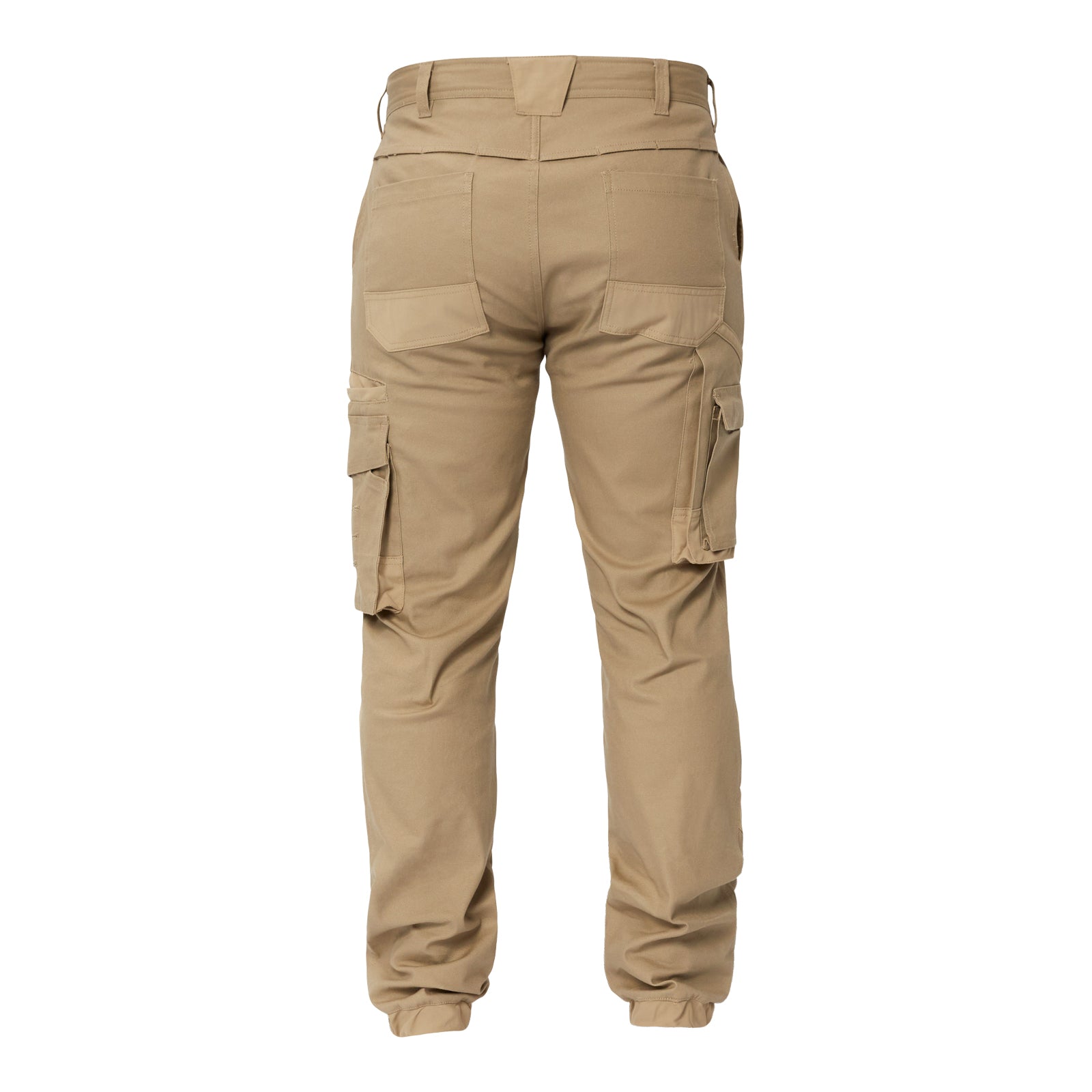 STRETCH CARGO PANTS WITH ELASTICISED HEM