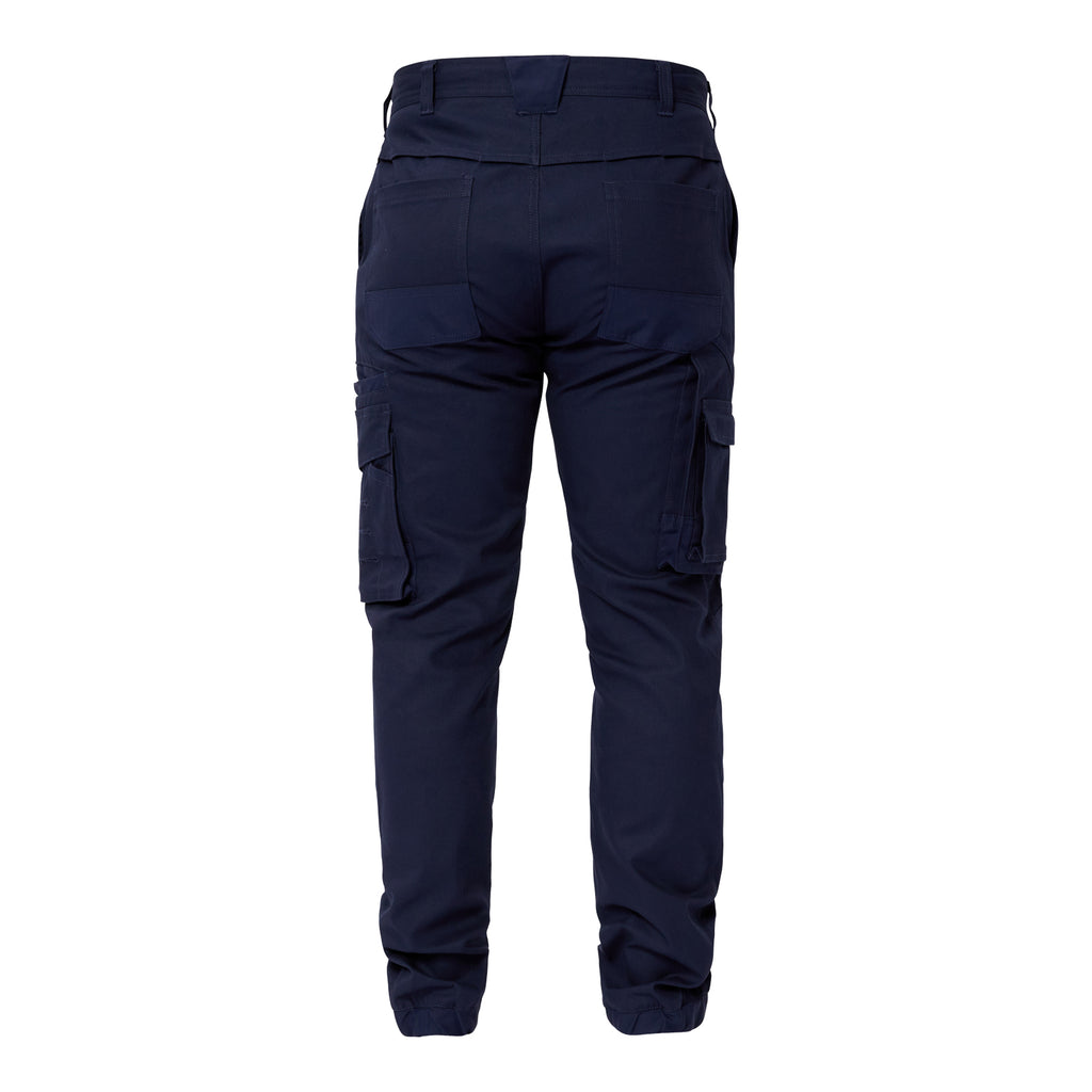 STRETCH CARGO PANTS WITH ELASTICISED HEM