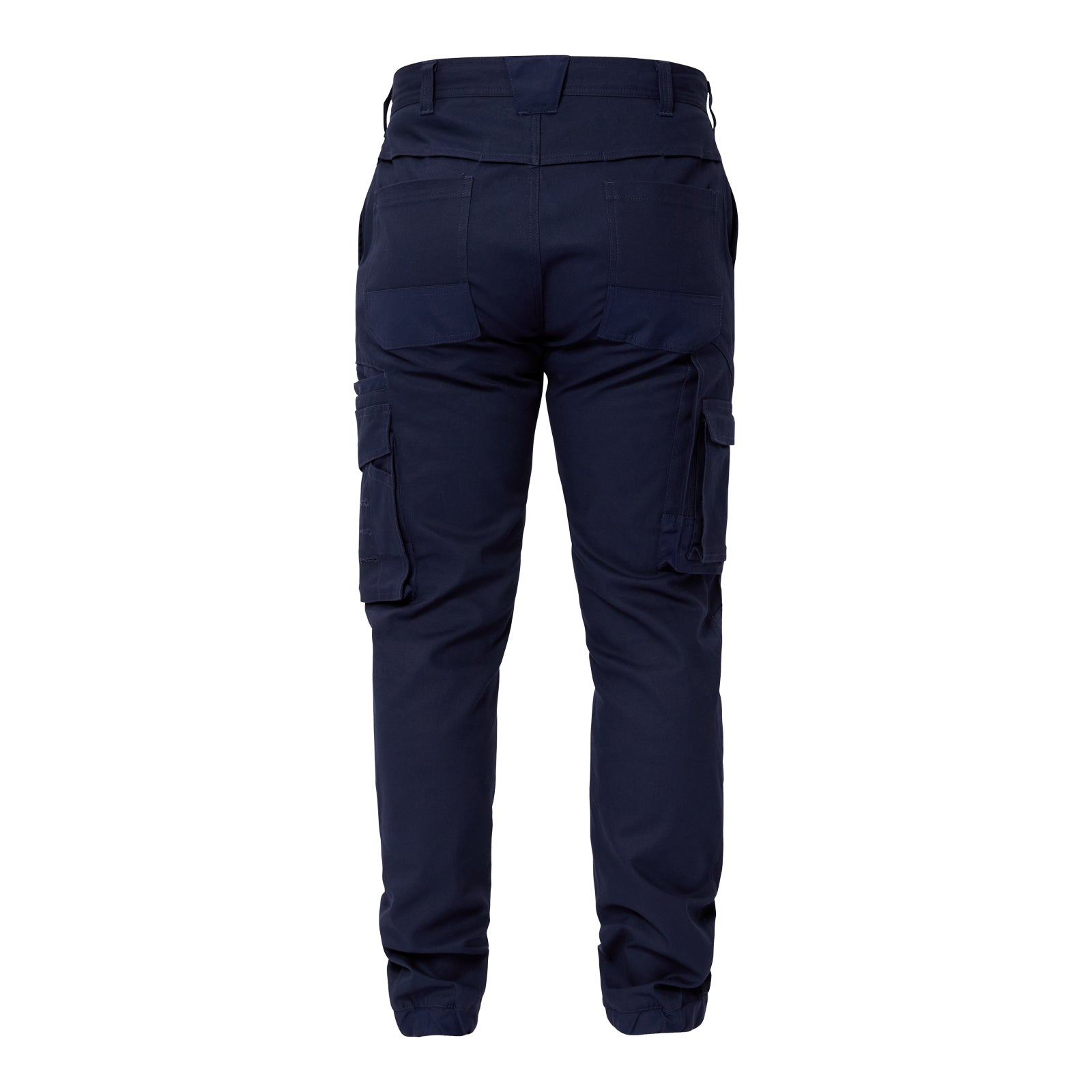 STRETCH CARGO PANTS WITH ELASTICISED HEM
