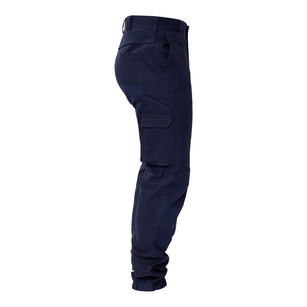 STRETCH CARGO PANTS WITH ELASTICISED HEM