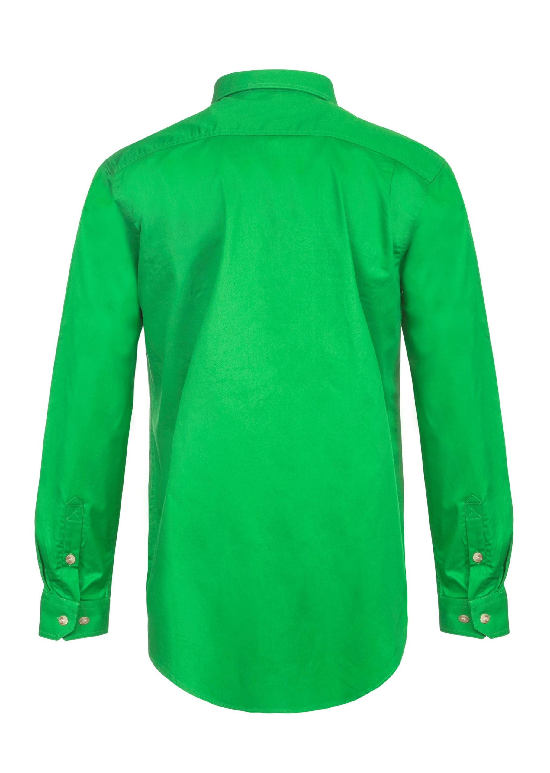 LIGHTWEIGHT LONG SLEEVE CLOSED FRONT COTTON DRILL SHIRT