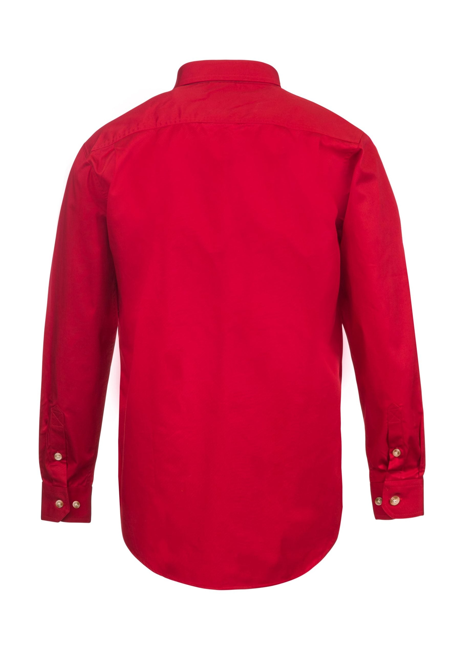 LIGHTWEIGHT LONG SLEEVE CLOSED FRONT COTTON DRILL SHIRT