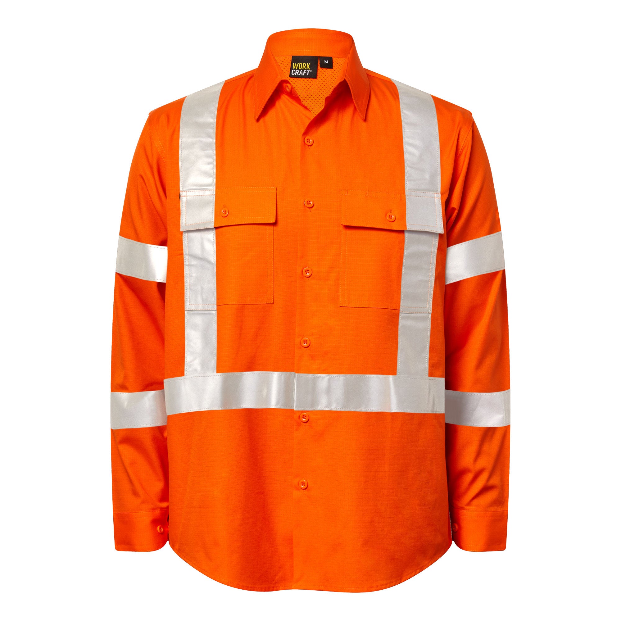 HI VIS NSW REFLECTIVE RAIL RIPSTOP SHIRT