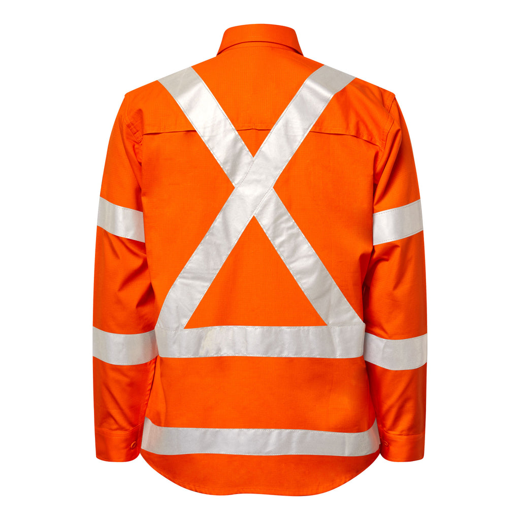 HI VIS NSW REFLECTIVE RAIL RIPSTOP SHIRT