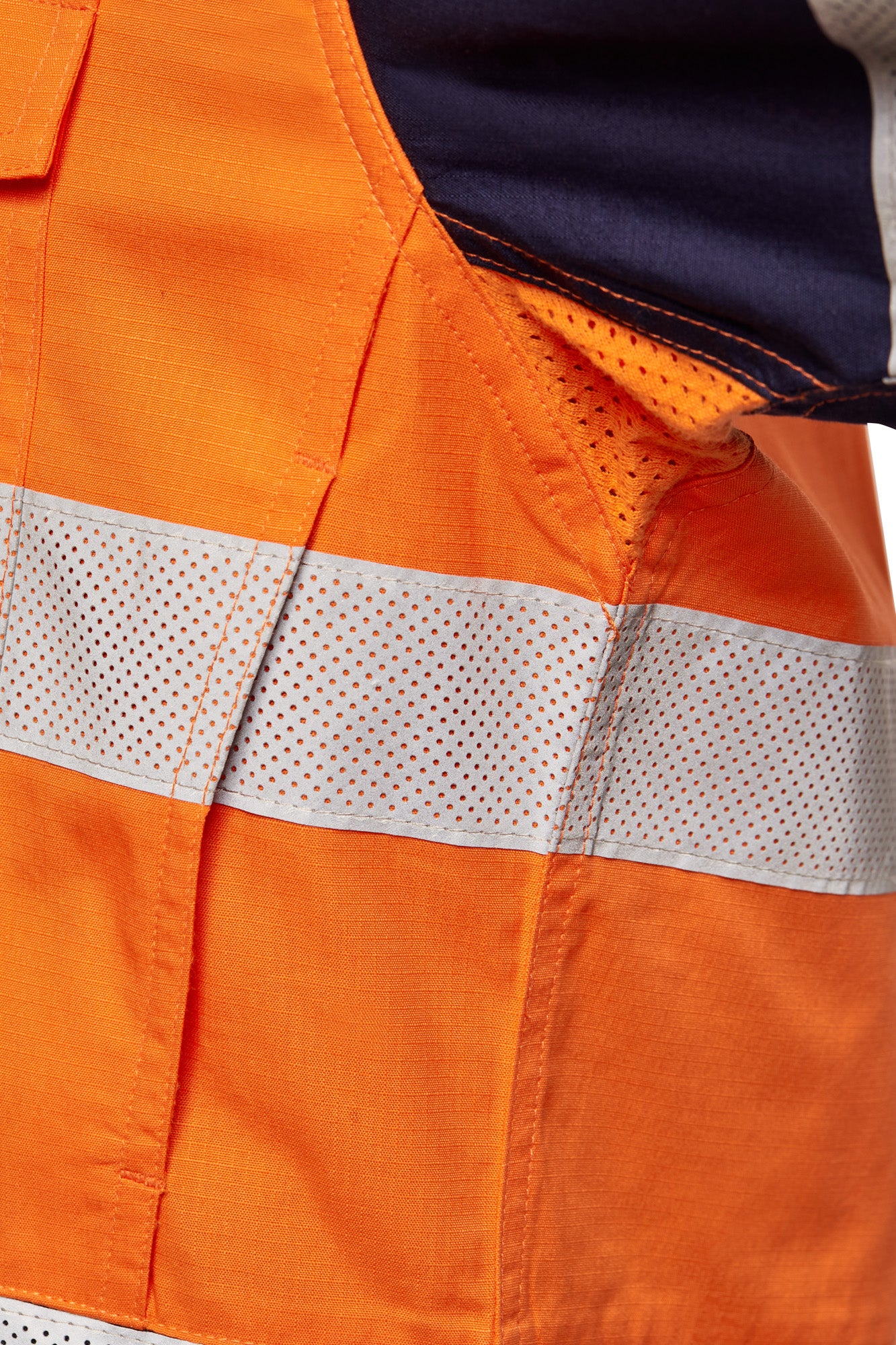 HI VIS LONG SLEEVE VENTED RIPSTOP SHIRT