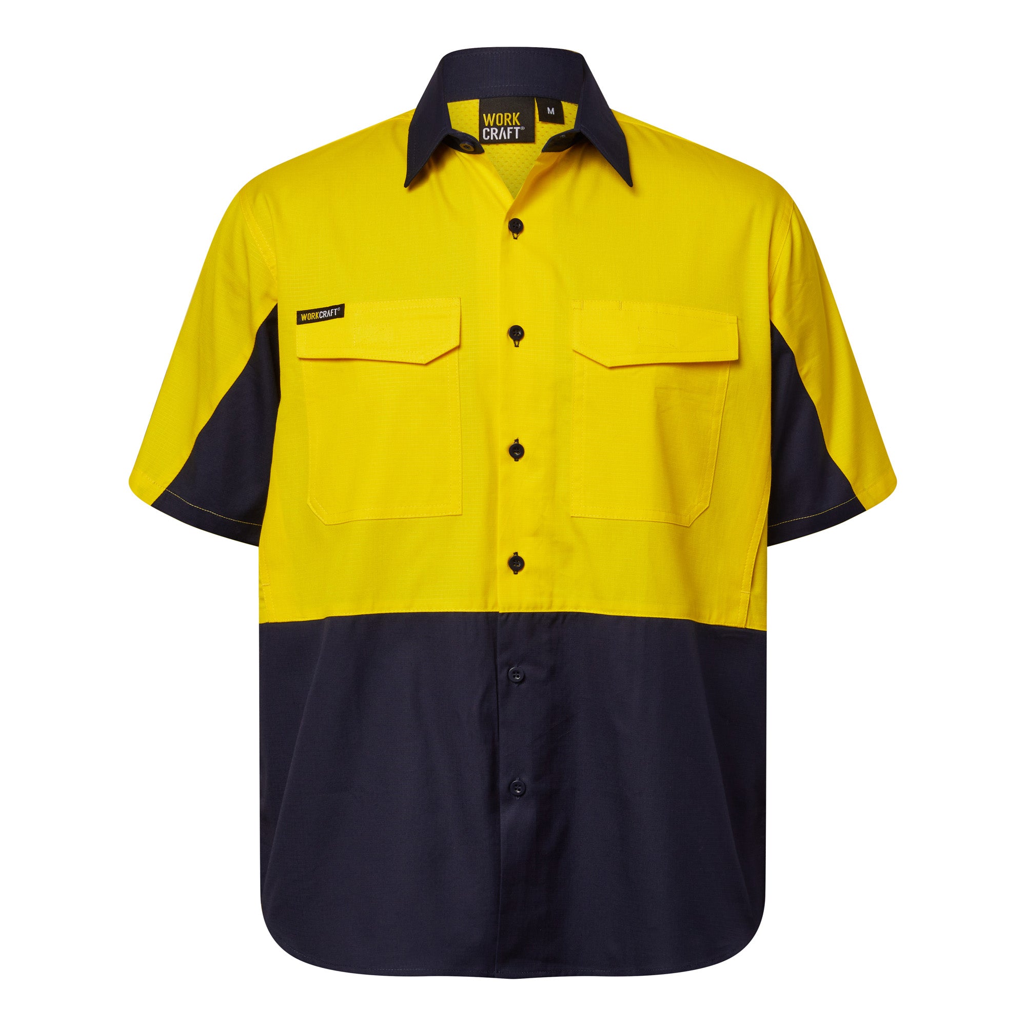 HI VIS SHORT SLEEVE VENTED RIPSTOP SHIRT