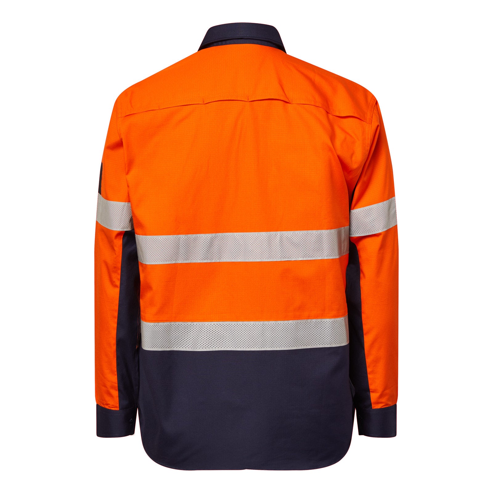 HI VIS LONG SLEEVE VENTED REFLECTIVE RIPSTOP SHIRT