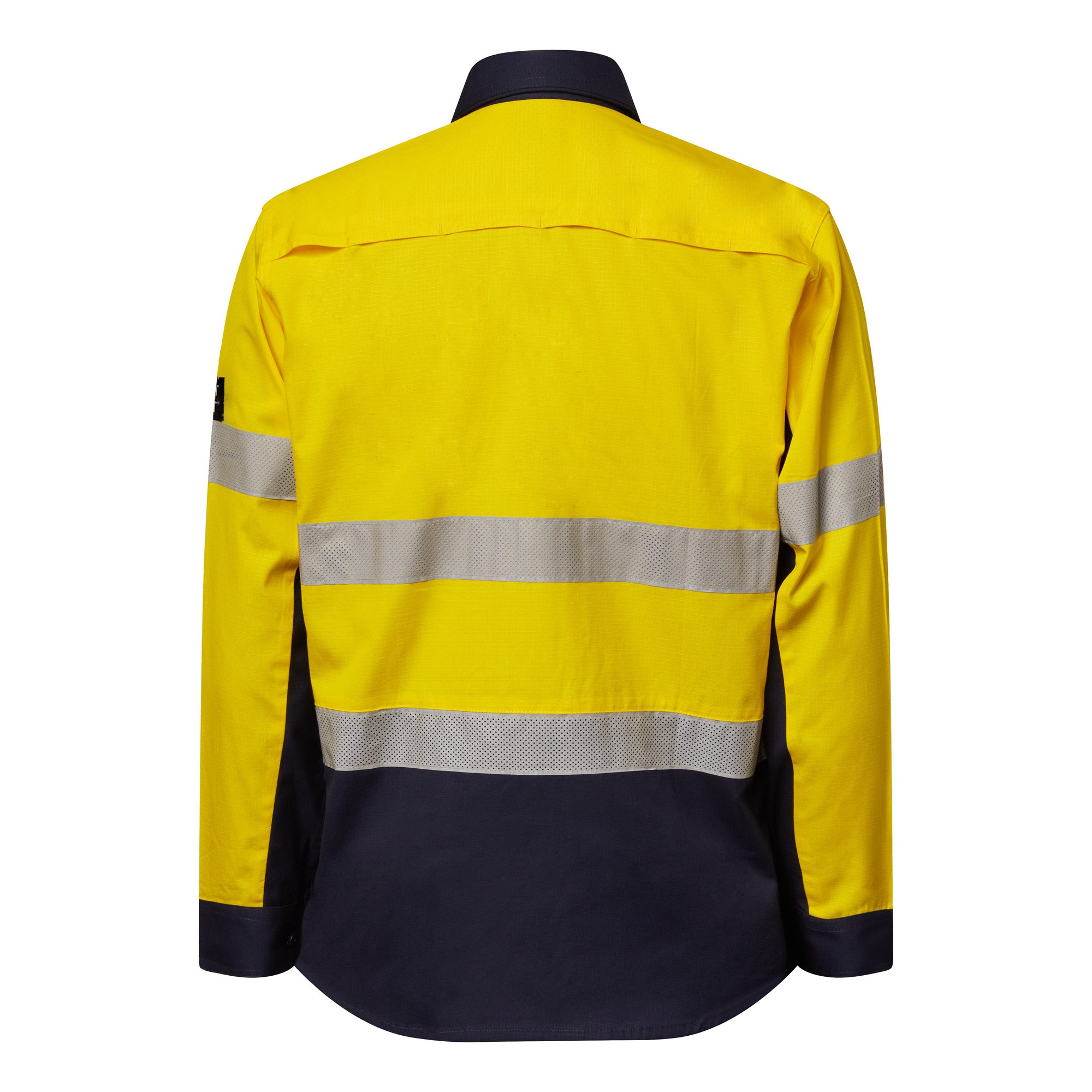 HI VIS LONG SLEEVE VENTED REFLECTIVE RIPSTOP SHIRT