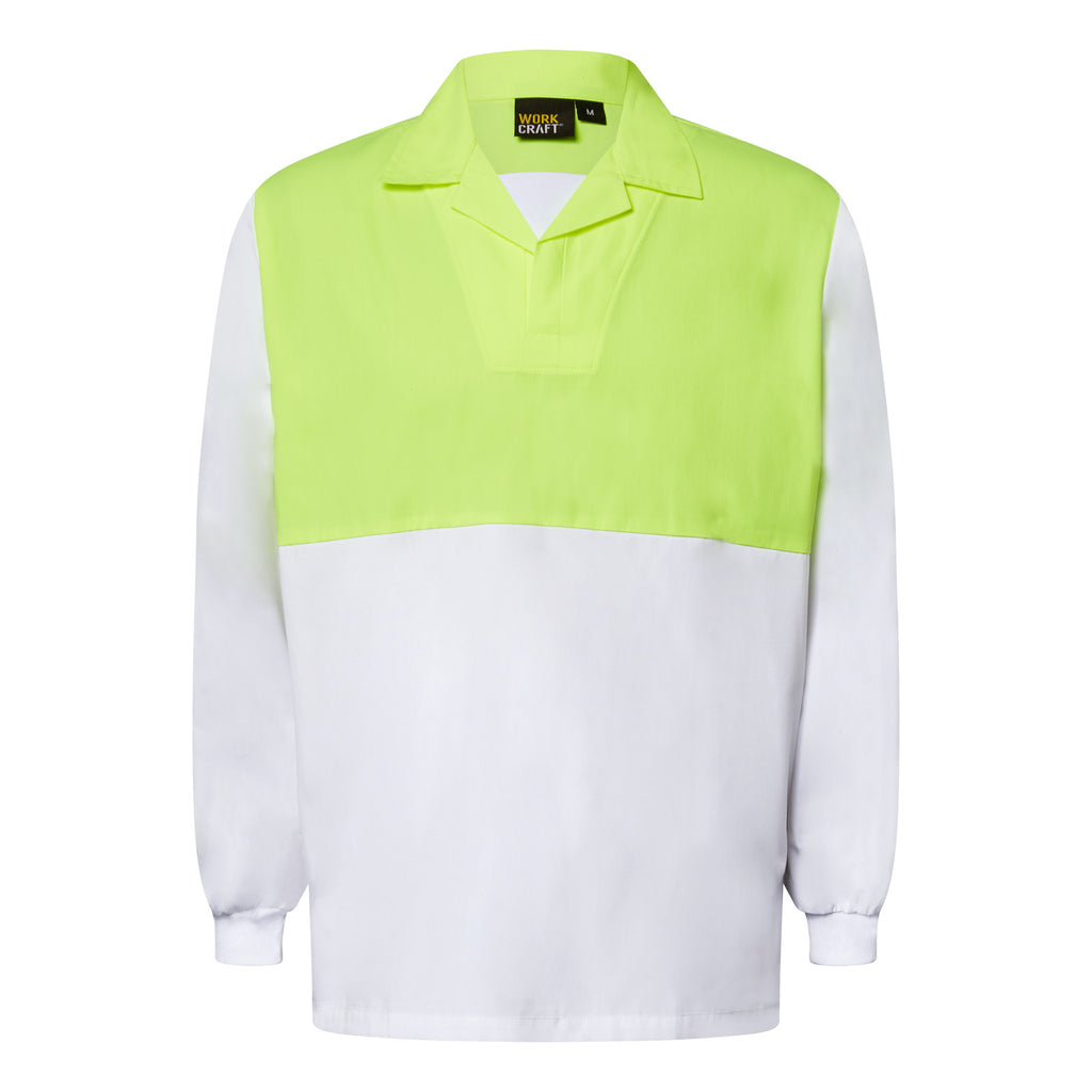 LONG SLEEVE FOOD INDUSTRY JACSHIRT WITH MODESTY INSERT