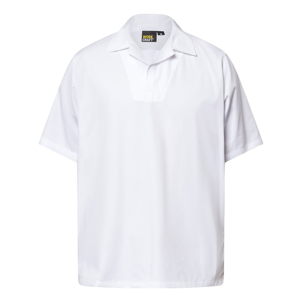 SHORT SLEEVE FOOD INDUSTRY JACSHIRT WITH MODESTY INSERT