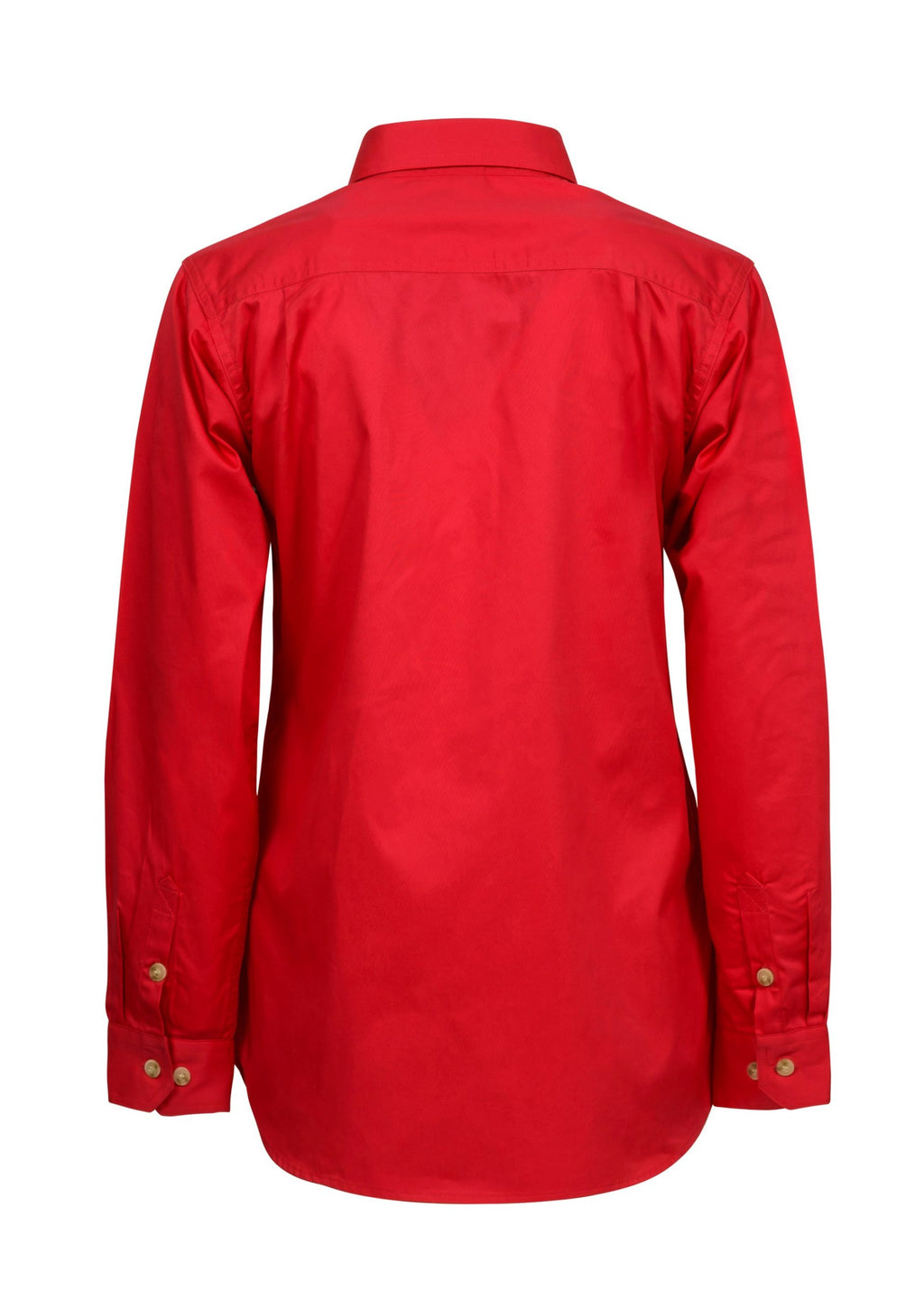 LADIES LIGHTWEIGHT LONG SLEEVE CLOSED FRONT COTTON DRILL SHIRT