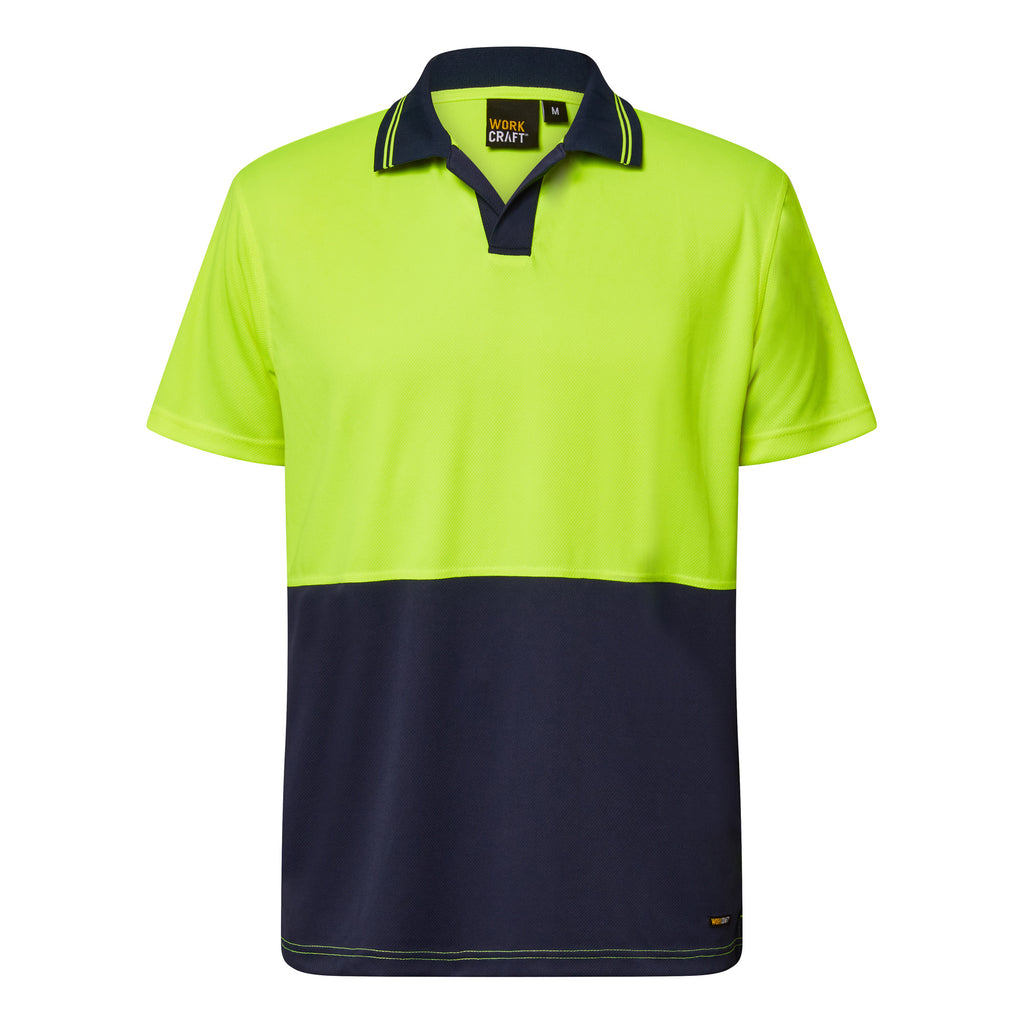 HI VIS SHORT SLEEVE FOOD INDUSTRY MICROMESH POLO