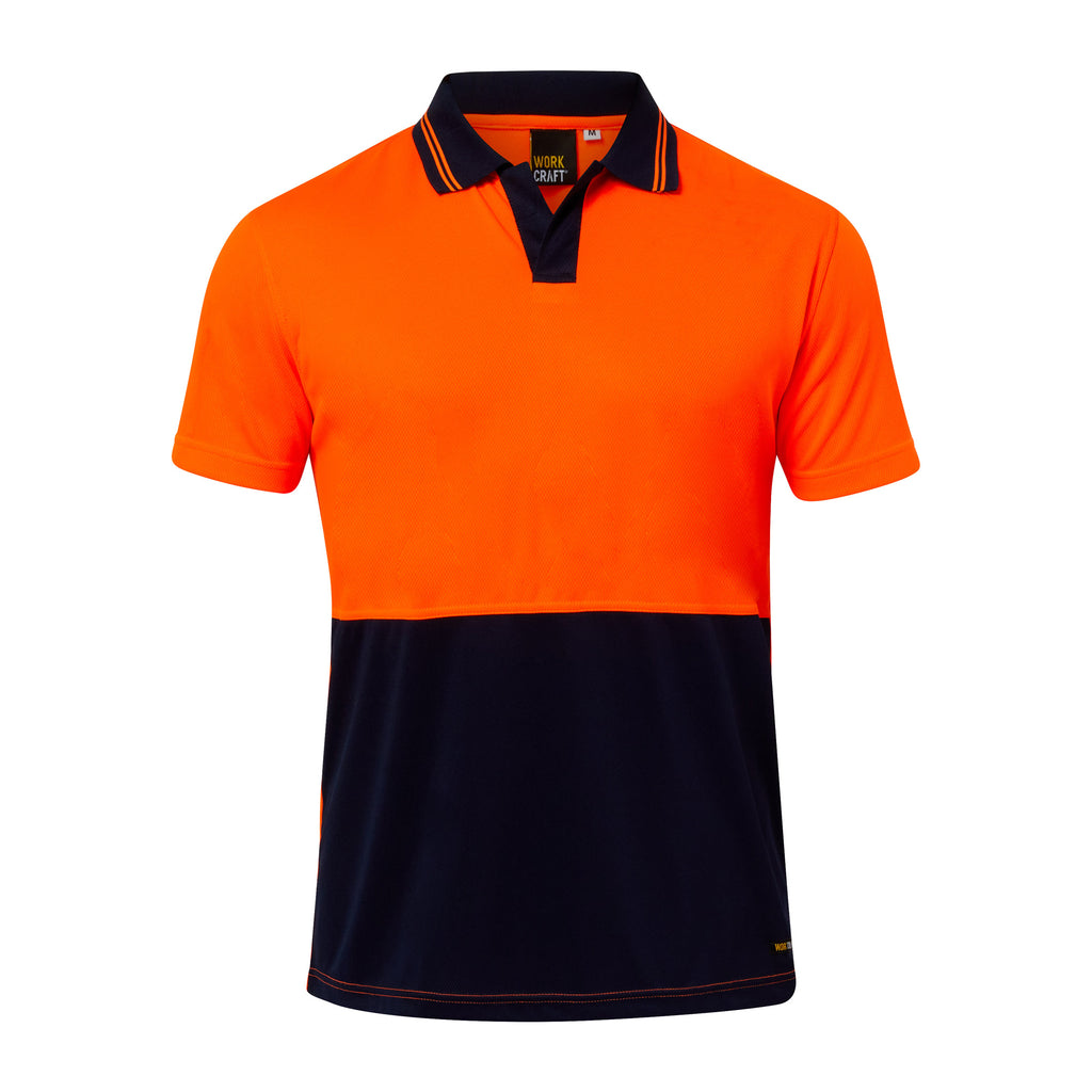 HI VIS SHORT SLEEVE FOOD INDUSTRY MICROMESH POLO