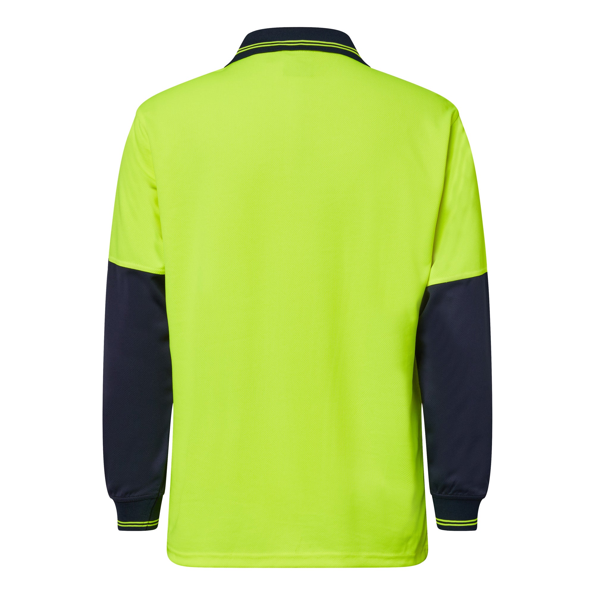 HI VIS LONG SLEEVE FOOD INDUSTRY MICROMESH POLO