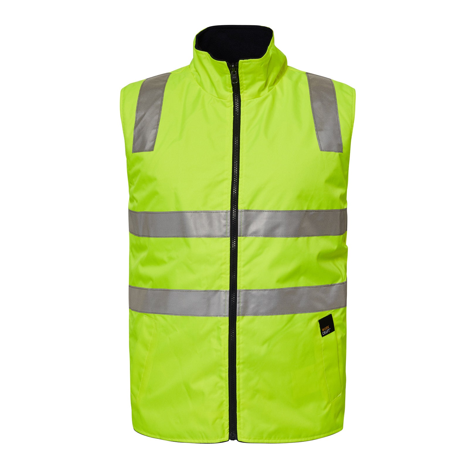HI VIS REVERSIBLE FLEECE REFLECTIVE VEST