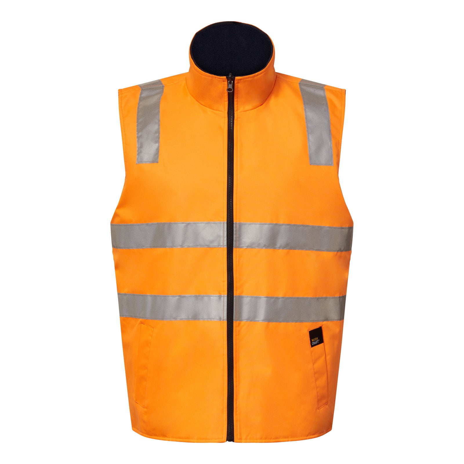 VIC RAIL HI VIS REVERSIBLE FLEECE REFLECTIVE VEST