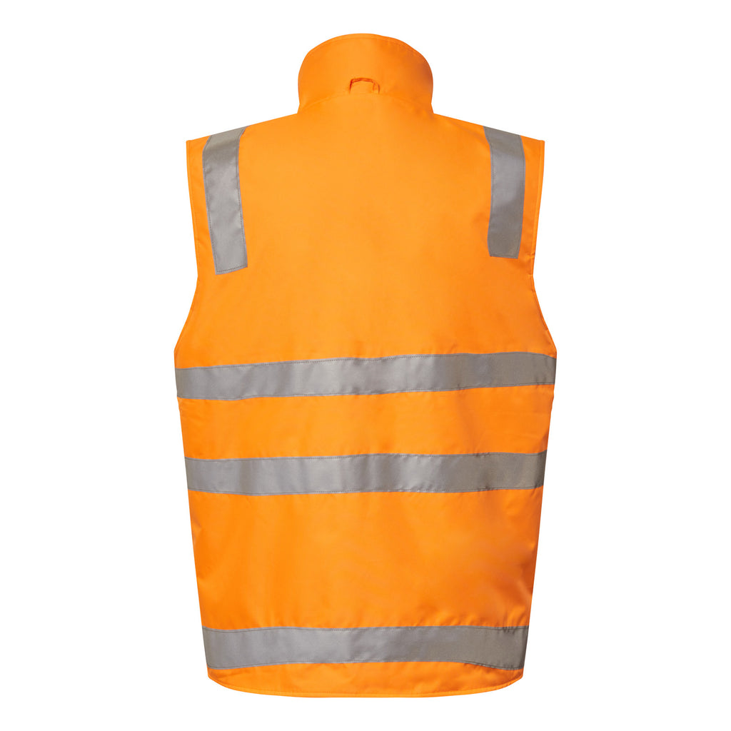 VIC RAIL HI VIS REVERSIBLE FLEECE REFLECTIVE VEST
