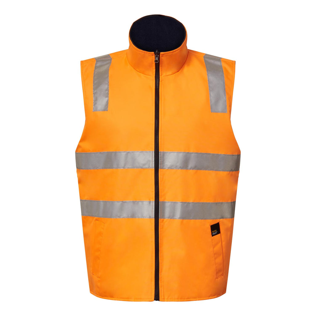 VIC RAIL HI VIS REVERSIBLE FLEECE REFLECTIVE VEST