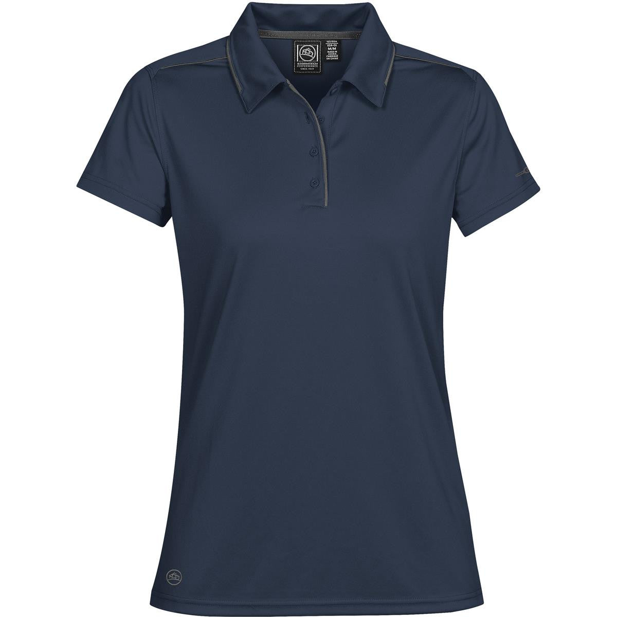 Women's Inertia Sport Polo - Black / Graphite