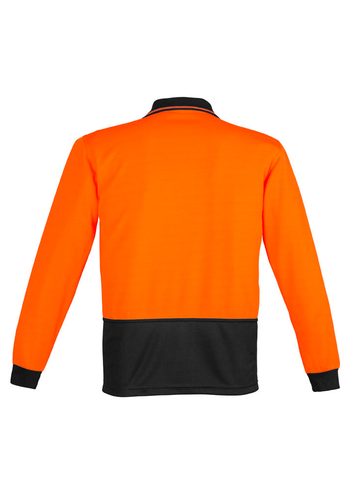 Unisex Hi Vis Basic Long Sleeve Polo