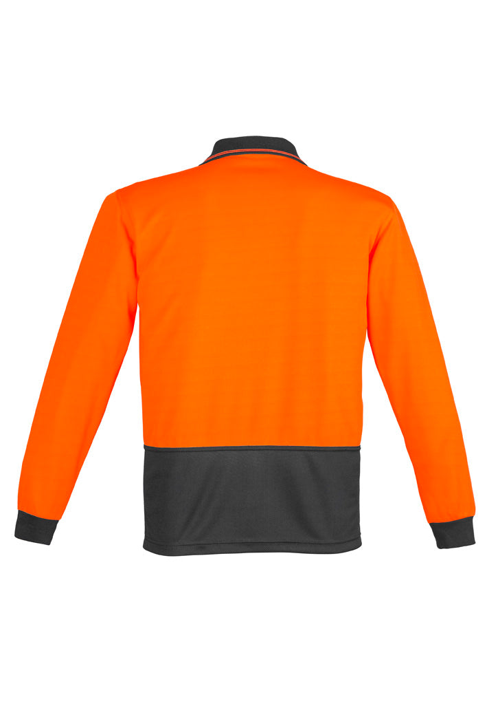 Unisex Hi Vis Basic Long Sleeve Polo
