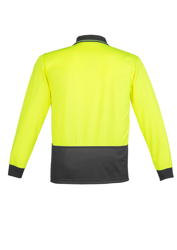 Unisex Hi Vis Basic Long Sleeve Polo