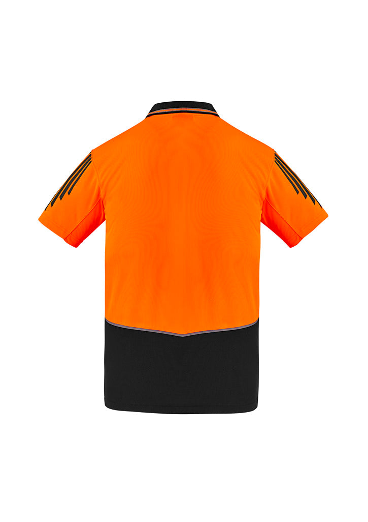 Mens Hi Vis Flux Short Sleeve Polo