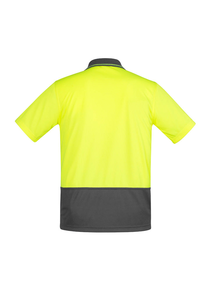 Mens Hi Vis Comfort Back Short Sleeve Polo