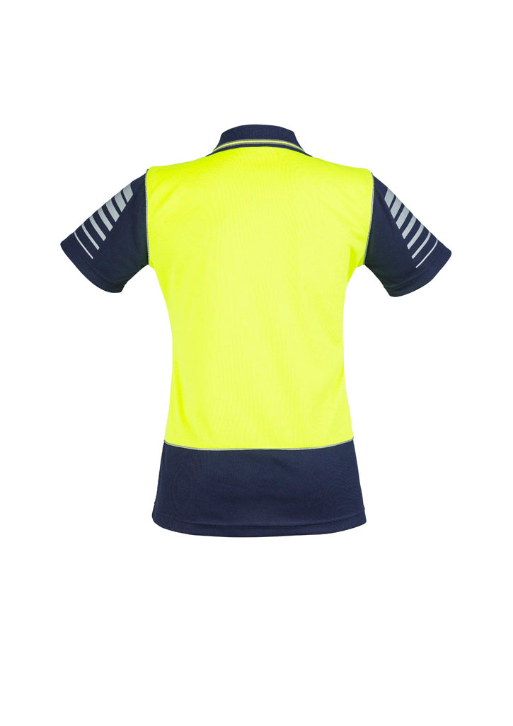 Womens Hi Vis Zone Short Sleeve Polo