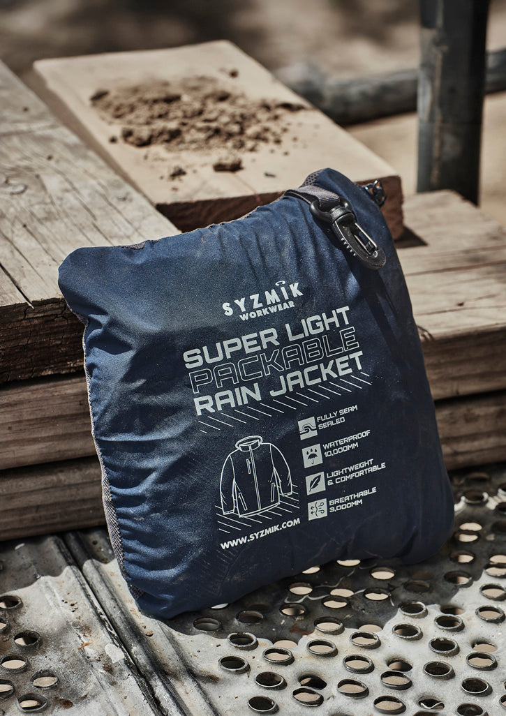 Unisex Super Light Packable Rain Jacket