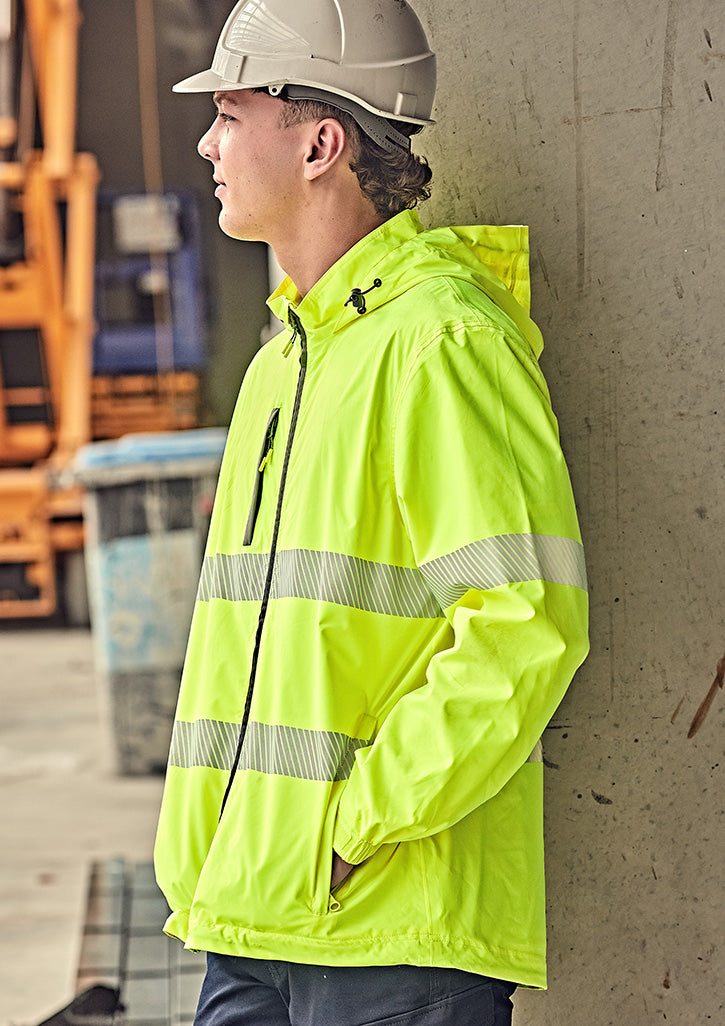 Unisex Super Light Segmented Tape Packable Rain Jacket