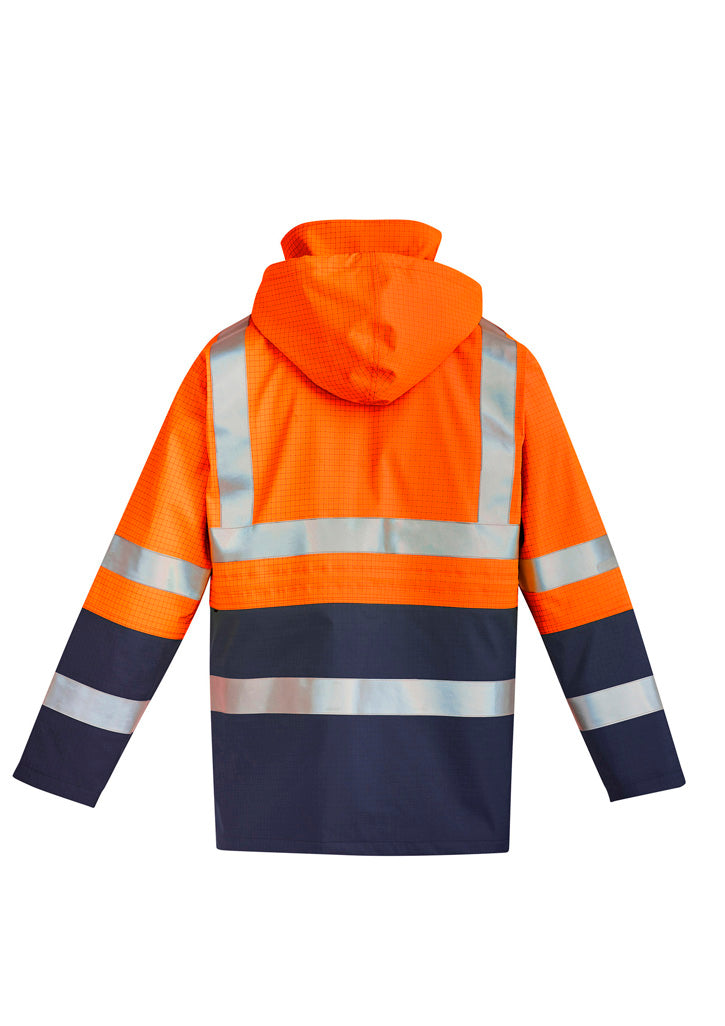 Mens Orange Flame Arc Rated Antistatic Waterproof Jacket