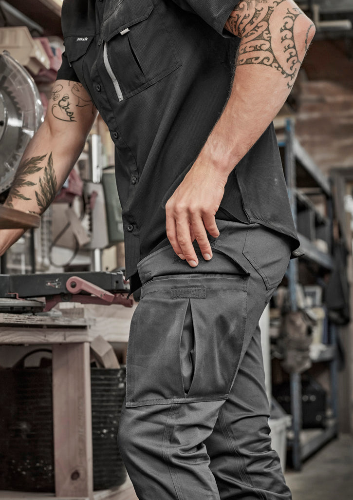 Mens Essential Basic Stretch Cargo Pant