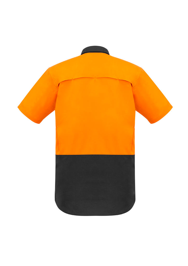 Mens Rugged Cooling Hi Vis Short Sleeve Shirt