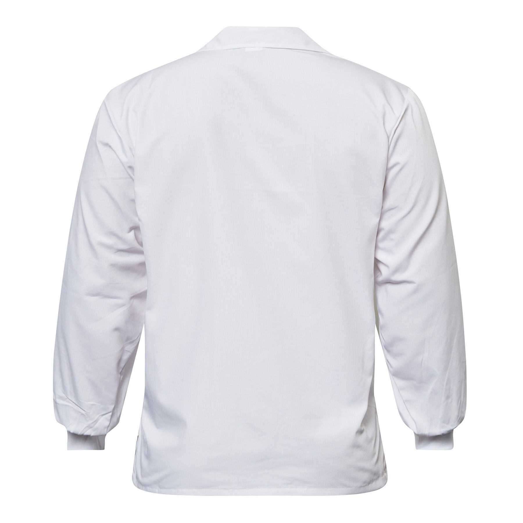 LONG SLEEVE FOOD INDUSTRY JACSHIRT WITH MODESTY NECK INSERT