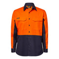 HI VIS LONG SLEEVE VENTED RIPSTOP SHIRT