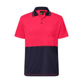 HI VIS SHORT SLEEVE MICROMESH POLO WITH POCKET (Copy)