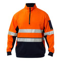HI VIS HALF ZIP COTTON REFLECTIVE PULLOVER