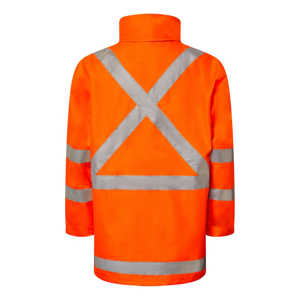 NSW RAIL HI VIS REFLECTIVE JACKET WITH X-PATTERN TAPE